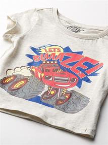 img 2 attached to 👕 Футболка для мальчиков в коротким рукавом Blaze and the Monster Machines в комплекте из 3 штук: Забавная коллекция футболок для детей