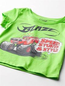 img 1 attached to 👕 Футболка для мальчиков в коротким рукавом Blaze and the Monster Machines в комплекте из 3 штук: Забавная коллекция футболок для детей