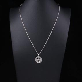 img 3 attached to Stunning 925 Sterling Silver Celtic Medallion Pendant Necklace - 20 inch