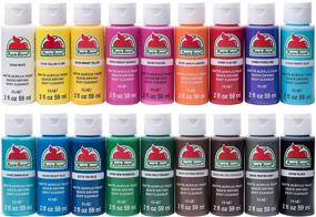 img 4 attached to Apple Barrel PROMOABI 18pc Matte Finish Acrylic Craft Paint Set: Vibrant 2 Fl Oz (Pack of 18), Assorted Colors 1, 36