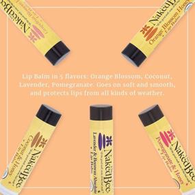 img 3 attached to 🌴 The Naked Bee Lip Balm Sampler: Coconut & Honey, Orange Blossom Honey, Pomegranate & Honey, Grapefruit Blossom Honey, Lavender & Beeswax Absolute - Experience the natural goodness for your lips