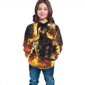 img 1 attached to Colorful Juzyrop Kids 3D Printing Hoodie: Trendy Pullover Sweatshirt for Boys and Girls