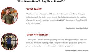 img 1 attached to 🍒 PREWOD Pre Workout - Creatine-Free Nitric Oxide (NO) Boosting Supplement, Caffeine, Citrulline Malate, Beta Alanine, Focus & Energy Drink Powder (Cherry Lime for Time, 50 Servings)