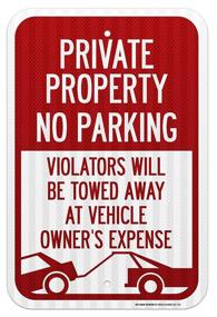 img 4 attached to Private Property Violators Laminated Sign