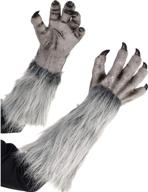 🐺 amscan 848720 gray werewolf gloves: perfect halloween accessory for a fierce look logo