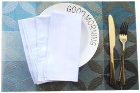 img 1 attached to Classic White Cotton Handkerchiefs Hankie