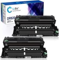 🖨️ lxtek compatible drum unit replacement for brother dr820 dr-820 hl-l6200dw hl-l6200dwt printer tray | 2 black | super-high yield 60,000 pages logo