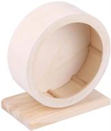 interactive wooden hamster wheel: an ideal exercise toy for gerbils, chinchillas, hedgehogs, mice, and more small animals logo