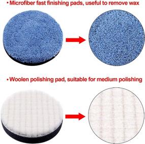 img 2 attached to 🚗 SIQUK 35-Piece Car Polishing Pad Kit: Ultimate 3 Inch Buffing Pads Set for Effortless Foam Polishing and Drill Attachment