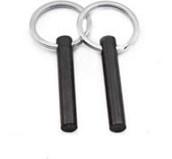 🔥 bayite premium 2" ferrocerium flint fire starter rod with keychain ring - pack of 2 - survival drilled логотип