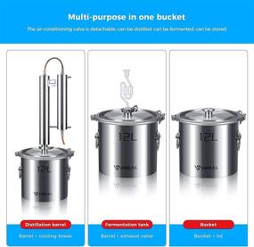 img 3 attached to Anbull Moonshine Still 3.2 GAL 12L Stills: A Simple Operate Distiller Kit for Distilling Moonshine Alcohol – Copper Stills for Distilling & Brewing DIY Assistant (12L)