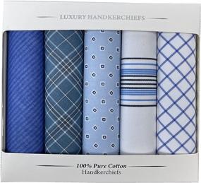 img 3 attached to Cotton Luxury Vintage Handkerchief: 40X40Cm Men's Accessory Essentials