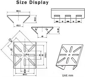 img 3 attached to LIUHE Universal Stainless Steel Vertical Pole Mount Adapter Bracket for CCTV Security Camera PTZ Dome - Set of 2