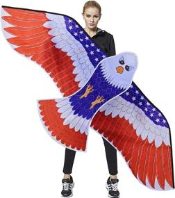 img 4 attached to HONBO Patriotic Wingspan Swivel with Double Tails and Bonus Features