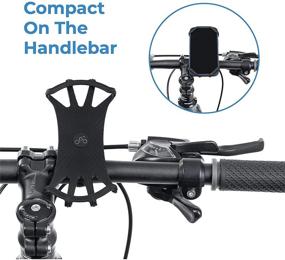 img 1 attached to 🚲 Team Obsidian Bike Phone Mount Size L: Durable Non-Slip Silicone Holder for Bicycle Handlebars - Universal Cradle for Smartphones