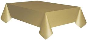 img 2 attached to Allgala Premium Disposable Tablecloth 6PK Gold TC58303