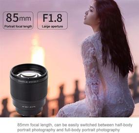 img 2 attached to 📸 VILTROX 85mm F1.8 Mark II STM Autofocus Large Aperture Lens for Sony E-Mount Cameras: Full-Frame Portrait Lens with Pergear Dust Blaster