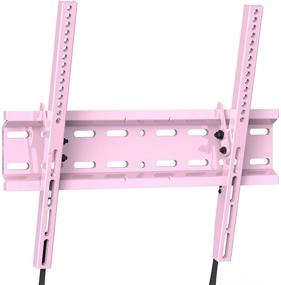 img 4 attached to 📺 Tilting TV Wall Mount Bracket Low Profile for Most 23-55 Inch LED, LCD, OLED, Plasma Flat Screen TVs | VESA 400x400mm | Weight Capacity up to 115lbs | PERLESMITH, Pink PSMTK1P
