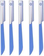 💇 tinksky 5pcs eyebrow shaper set: efficient blue razor trimmer for hair removal logo