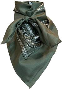 img 2 attached to Green Wyoming Traders Bandana Scarf