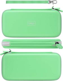 img 2 attached to 🌿 YUANHOT Accessories Bundle for Switch Animal Crossing Edition: Carrying Storage Case, Screen Protector, Remote Protective Cover, Games Holder, Thumb Caps - Green