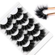 🎀 luxurious faux mink eyelashes – thick fluffy dramatic false lashes for a soft handmade reusable volume logo