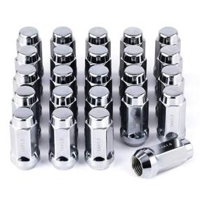 img 4 attached to M14x1.5 Cone Seat Lug Nuts, Chrome Plated - Fits Silverado, Suburban, F-150, Ram 1500 & More (Set of 24)