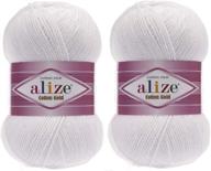 alize acrylic crochet knitting 55 white logo