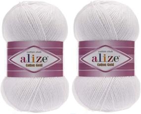 img 1 attached to Alize Acrylic Crochet Knitting 55 White