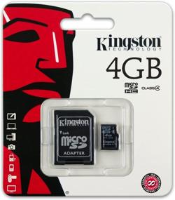img 1 attached to 💾 Premium Kingston 4 GB microSDHC Class 4 Flash Memory Card - Reliable Storage Solution