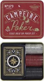 img 3 attached to 🔥 Gentlemen's Hardware Campfire Games: Texas Hold 'Em Poker Set with Bottle Cap Chips - Complete Set for Unforgettable Nights (GEN173)