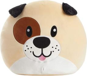 img 2 attached to 🐶 16”x16" Puppy Heritage Kids Figural Cloud Fill Smooshie Pillow Plush Toy