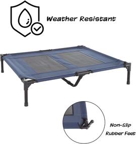 img 2 attached to 🐾 PETMAKER's Portable Elevated Dog Bed Collection - Non-Slip Indoor/Outdoor Dog Cot & Puppy Bed with Convenience