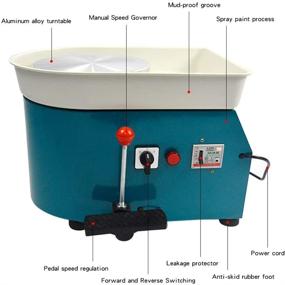 img 2 attached to 🎨 FLBETYY Pottery Wheel Forming Machine 25CM Electric Pottery Wheel DIY Machine for Ceramic Work Clay Art Craft, 110V, 350W (Blue)