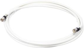 img 3 attached to 20' White RG6 Coaxial Cable with Connectors - F81 / RF, Digital Coax - AV, Cable TV, Antenna, Satellite - CL2 Rated, 20 Foot