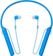 sony wic400/l wireless behind-neck in-ear headphones, blue logo