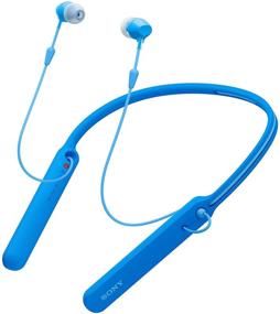 img 3 attached to Sony WIC400/L Wireless Behind-Neck In-Ear Headphones, Blue