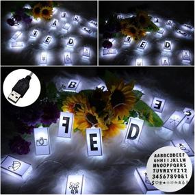 img 4 attached to WEIXINHAI LED Letter Light Box Sign: Vibrant Outdoor String Lights for Valentine's Day, Birthday Holiday Decorations.