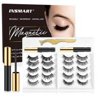 💫 10 pairs upgraded 3d 5d magnetic eyelashes kit with tweezers & 2 tubes of magnetic eyeliner - reusable, no glue - magnetic eyelashes with magnetic eyeliner set for enhanced seo logo
