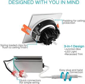 img 3 attached to Dimmable Luxrite Recessed Junction Downlight