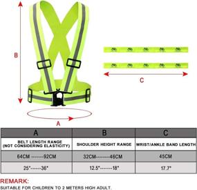 img 3 attached to 🏃 Hi Vis Reflective Vest for Running, Cycling, Motorcycle, Walking - Adjustable & Multi-Purpose Safety Gear for Day & Night Activities - Jogging, Hiking & Riding - L&G Reflective Vest