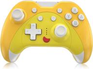 🎮 kingear cat controller for nintendo switch - gifts for women, men, and girls. kawaii animal crossing accessories, wireless gamepad with six gyro axis. cute yellow controller for switch. logo