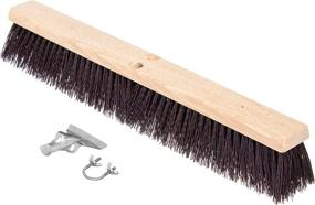 img 1 attached to 🧹 Carlisle 3621932400 Flo-Pac Hardwood Block Crimped Sweep - 24" with Polypropylene Bristles & Maroon Color