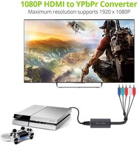 img 2 attached to 📺 Leverage High-Quality Video Output: HDMI to Component Converter with 3ft Video YPBPR Cable - LiNKFOR 1080P HDMI to YPBPR Converter for HDTV, Apple TV, PS3, DVD