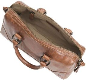 img 3 attached to Frye Melissa Medium Satchel Khaki Women's Handbags & Wallets for Top-Handle Bags