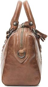 img 2 attached to Frye Melissa Medium Satchel Khaki Women's Handbags & Wallets for Top-Handle Bags