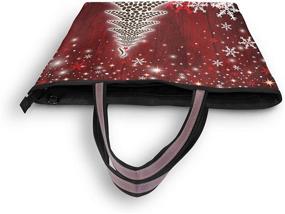 img 1 attached to ❄️ Christmas Snowflake Shoulder Bag for Women - Winter Handbag with Wallet - Shoulder Bags and Handbags