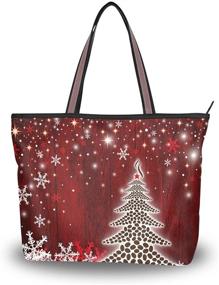 img 4 attached to ❄️ Christmas Snowflake Shoulder Bag for Women - Winter Handbag with Wallet - Shoulder Bags and Handbags