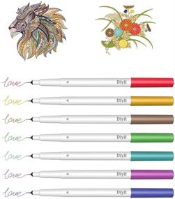 img 1 attached to 🖋️ Diyit Fine Point Pens for Cricut Maker 3/Maker/Explore 3/Air 2/Air(0.4 Tip, 30 Pack) | Ultimate Fine Point Pen Set for Writing, Drawing, and Marker Pen Art | Compatible with Cricut Cutting Machine