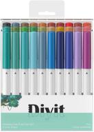 🖋️ diyit fine point pens for cricut maker 3/maker/explore 3/air 2/air(0.4 tip, 30 pack) | ultimate fine point pen set for writing, drawing, and marker pen art | compatible with cricut cutting machine logo